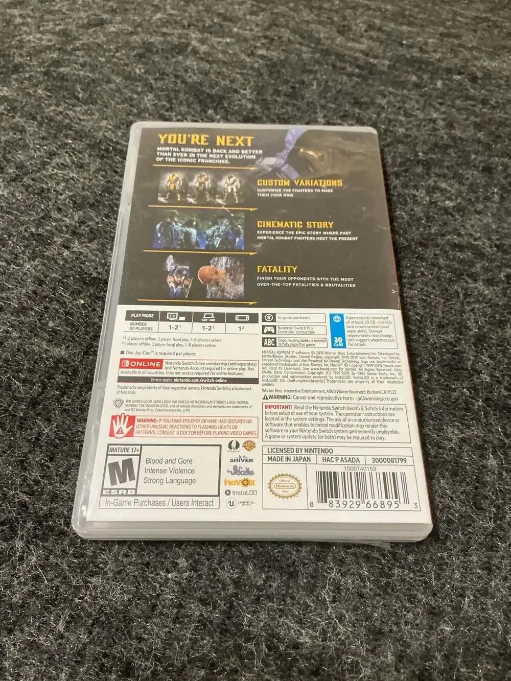 Mortal Kombat 11 Standard Edition for Nintendo Switch